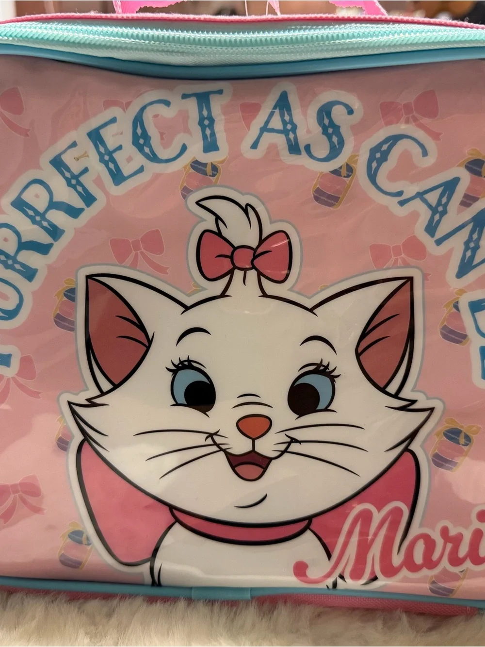 Disney Marie Pink & Blue Cat Lunchbox